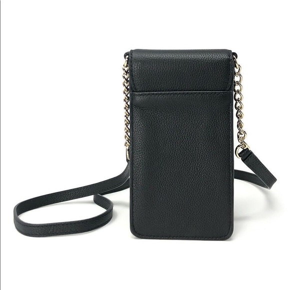 NEW Kate Spade Larchment Ave North South Crossbody Phone Black Case - Picture 10 of 10